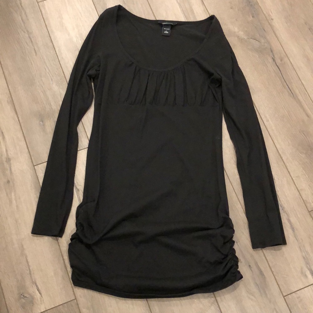 Black long sleeve top